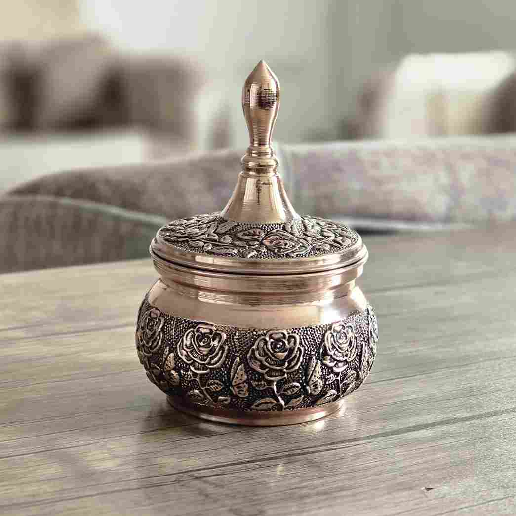 تصویر 4 از قندان مسی بزرگ با ظرفیت بالا و طراحی کاربردی